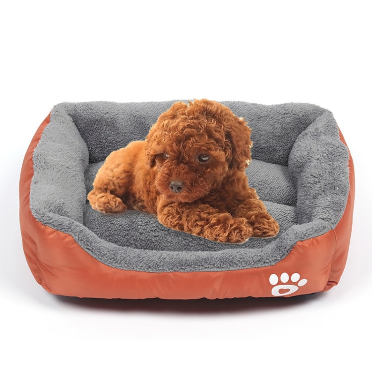 Candy Color Four Seasons Genuine Warm Pet Dog Kennel Mat Teddy Dog Mat, Size: M, 54×42×12cm