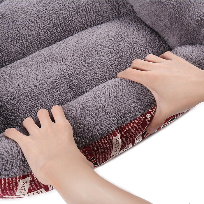 Candy Color Four Seasons Genuine Warm Pet Dog Kennel Mat Teddy Dog Mat, Size: M, 54×42×12cm