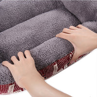 Candy Color Four Seasons Genuine Warm Pet Dog Kennel Mat Teddy Dog Mat, Size: M, 54×42×12cm