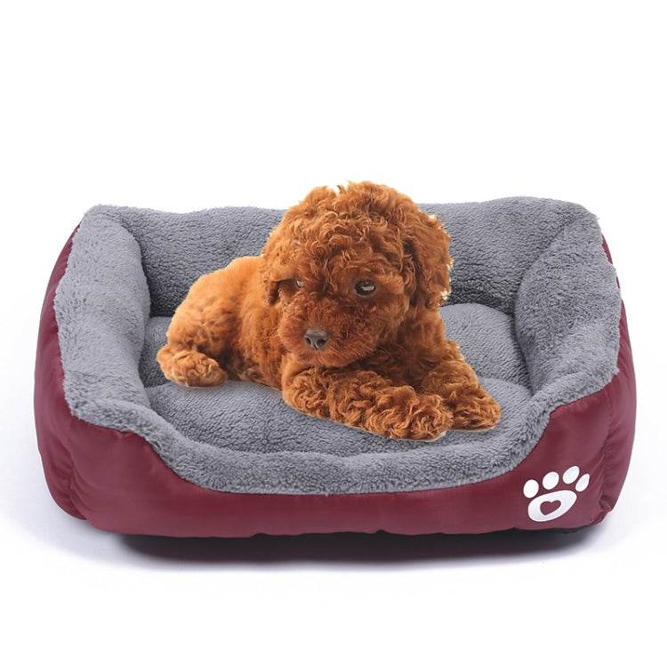 Candy Color Four Seasons Genuine Warm Pet Dog Kennel Mat Teddy Dog Mat, Size: M, 54×42×12cm