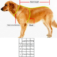 Pet Dogs Polyester Reflective Breathable Pets Collar Traction Lead Leash, Size: L, 2.5*47*54cm