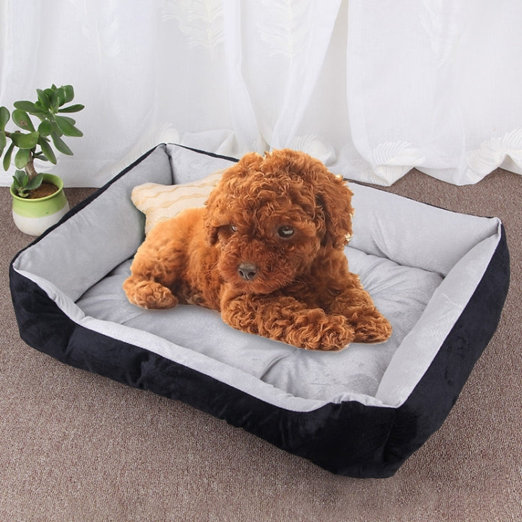 Dog Bone Pattern Big Soft Warm Kennel Pet Dog Cat Mat Blanket, Size: L, 80×60×15cm
