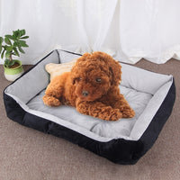 Dog Bone Pattern Big Soft Warm Kennel Pet Dog Cat Mat Blanket, Size: L, 80×60×15cm
