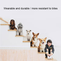 Dog Bone Pattern Big Soft Warm Kennel Pet Dog Cat Mat Blanket, with Rattan Mat & Blanket Size: L, 80×60×15cm