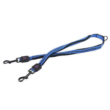 Pet Telescopic Buffer Double Traction Rope Nylon Reflective Braided Rope, Small, Length: 70cm, Random Color Delivery