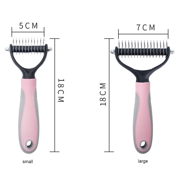 Pet Comb Beauty Cleaning Supplies Dog Stainless Steel Dog Comb, Size: 18x7cm