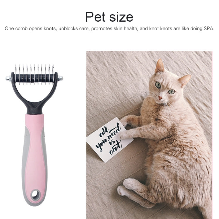 Pet Comb Beauty Cleaning Supplies Dog Stainless Steel Dog Comb, Size: 18x7cm