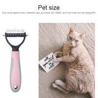 Pet Comb Beauty Cleaning Supplies Dog Stainless Steel Dog Comb, Size: 18x7cm