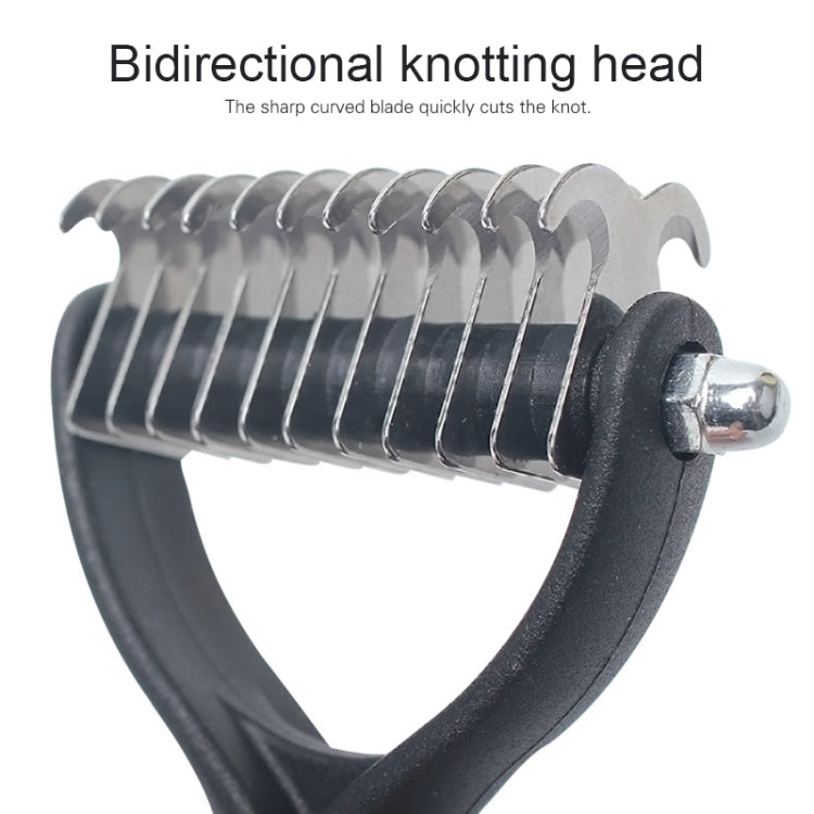 Pet Comb Beauty Cleaning Supplies Dog Stainless Steel Dog Comb, Size: 18x7cm