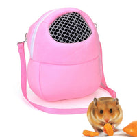 Pet Bag Small Pet Hamster Carrier Pure Color Leash Travel Bag