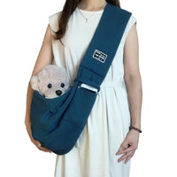 Pet Outing Carrier Bag Cotton Messenger Shoulder Bag