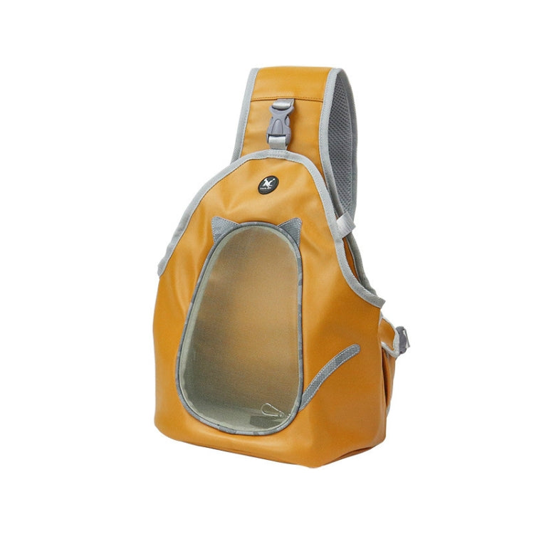 TAILUP Pets Carry Out Shoulder Bag Convenient Foldable Leather Chest Bag