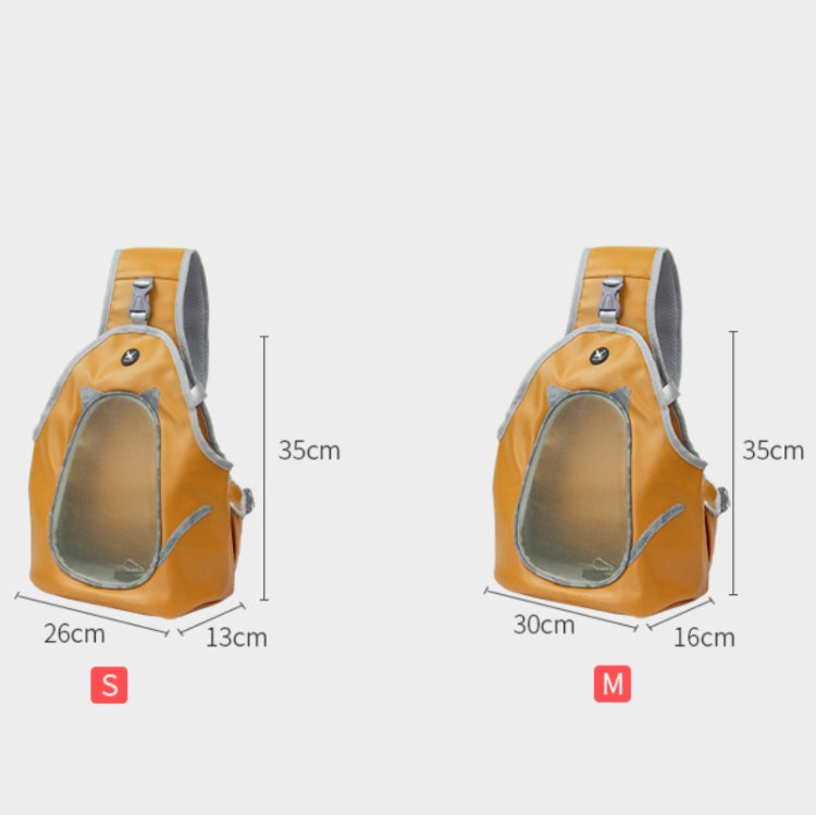 TAILUP Pets Carry Out Shoulder Bag Convenient Foldable Leather Chest Bag