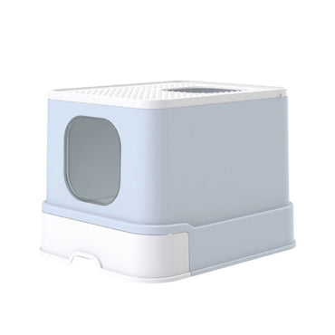 Top Drawer Fully Enclosed Cat Litter Box Pet Supplies
