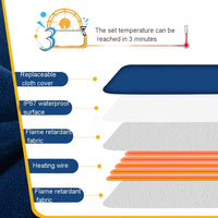 Pet Heating Pad Waterproof and Anti-Scratch Electric Blanket, Size: 60x45cm