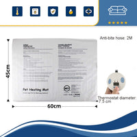 Pet Heating Pad Waterproof and Anti-Scratch Electric Blanket, Size: 60x45cm