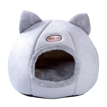 Winter Semi-Closed Warm & Velvet Round Pet Nest