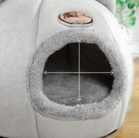 Winter Semi-Closed Warm & Velvet Round Pet Nest