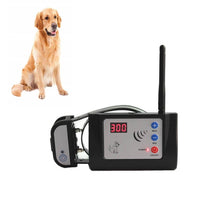 300 Meters Smart Wireless Pet Fence Waterproof Collar with Night Reflective Yarn Protective Fence