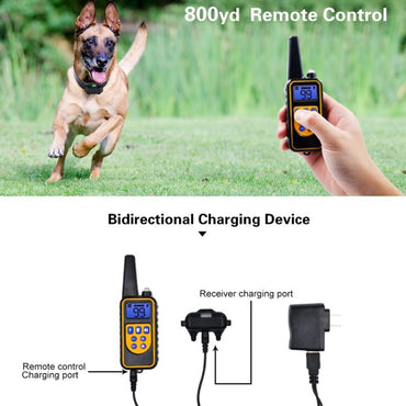 Bark Stopper Dog Training Device Dog Collar with Electric Shock Vibration Warning
