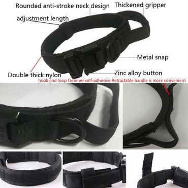 Nylon Thickened Large And Medium-Sized Dog Traction Collar Pet Collar