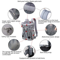 Doglemi Pet Outing Backpack Dog Shoulder Chest Bag Breathable Mesh Dog Cat Bag