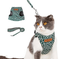 DogLemi Pet Cat Traction Rope Chest Harness Vest Type Traction Suit Cat Walking Rope