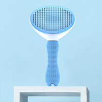 Stainless Steel Needle Automatic Cleaning Pet Hair Removal Dog Brush Pet Comb