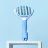 Stainless Steel Needle Automatic Cleaning Pet Hair Removal Dog Brush Pet Comb