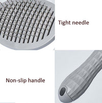 Stainless Steel Needle Automatic Cleaning Pet Hair Removal Dog Brush Pet Comb