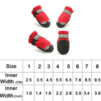 Pet Waterproof Non-Slip Wear-Resistant Snow Boots Four Seasons Dog Shoes