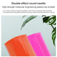 4pcs Pet Comb Double-Sided Comb Dog Cleaning Supplies Cat Comb Pet Grooming Supplies