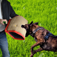 Red Twill Jute Training Dog Bite Sleeve Open Sleeve Protector Pet Products