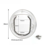 Pet Supplies PC Material Round Glass Door Cat Puppy Door Hole