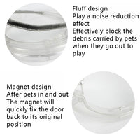 Pet Supplies PC Material Round Glass Door Cat Puppy Door Hole