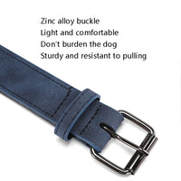 JINMAOHOU Dogs Double-Layer Leather Collar