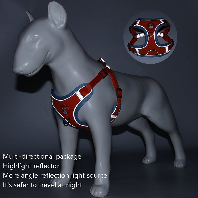 BL-867 Pet Chest Straps Reflective Dog Traction Rope, Size: