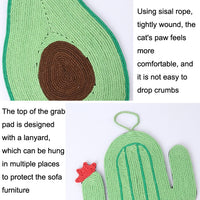 Non-slip and Moisture-proof Scratch Resistant Sisal Cat Scratch Pad