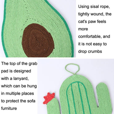 Non-slip and Moisture-proof Scratch Resistant Sisal Cat Scratch Pad