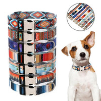 Pet Ethnic Style Polyester Cotton Print Pattern Collar, Size: