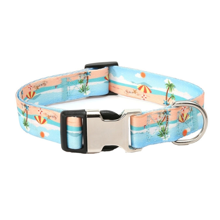 Pet Ethnic Style Polyester Cotton Print Pattern Collar, Size: