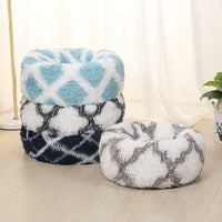 Long-haired Round Pet Kennel Warm Pet Bed