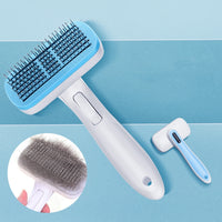 Pet Comb Cat Dog Hair Brush Hair Removal Tool, Style: Steel Needle (Pink)