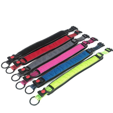 Honeycomb Net Dog Collar Neck Collar Breathable Reflective Anti-Strangle Collar