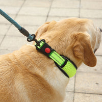 Honeycomb Net Dog Collar Neck Collar Breathable Reflective Anti-Strangle Collar