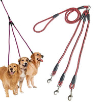 140cm 3 In 1 Leash Multi-head Dog Walking Rope