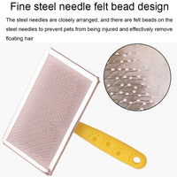 BG-W1347 Pet Hair Removal Massage Comb Dog Cleaning Tools, Random Color Delivery