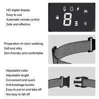 PT221 Intelligent Automatic Electric Strike Collar Touch Digital Display Rechargeable Waterproof Dog Trainer Stop Barker