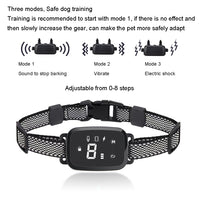 PT221 Intelligent Automatic Electric Strike Collar Touch Digital Display Rechargeable Waterproof Dog Trainer Stop Barker