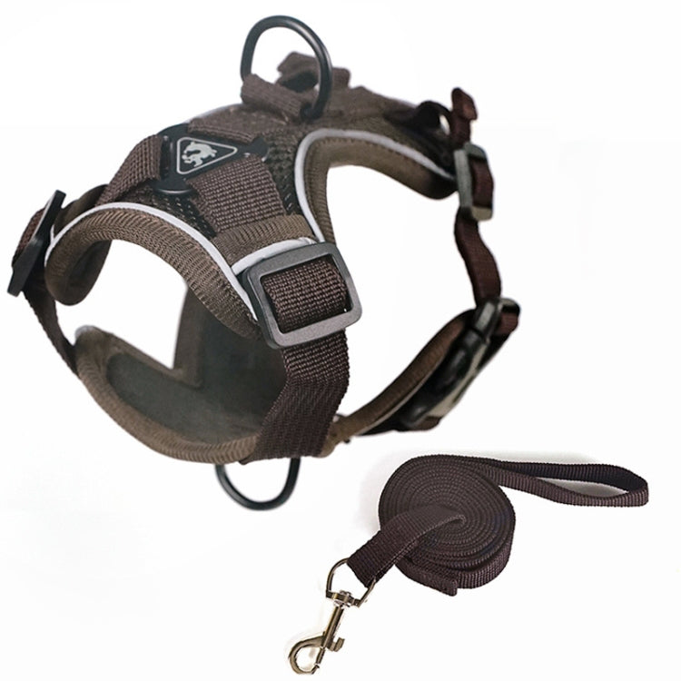 Pet Vest Harness + Traction Rope Set Reflective Breathable Dog Cat Harness
